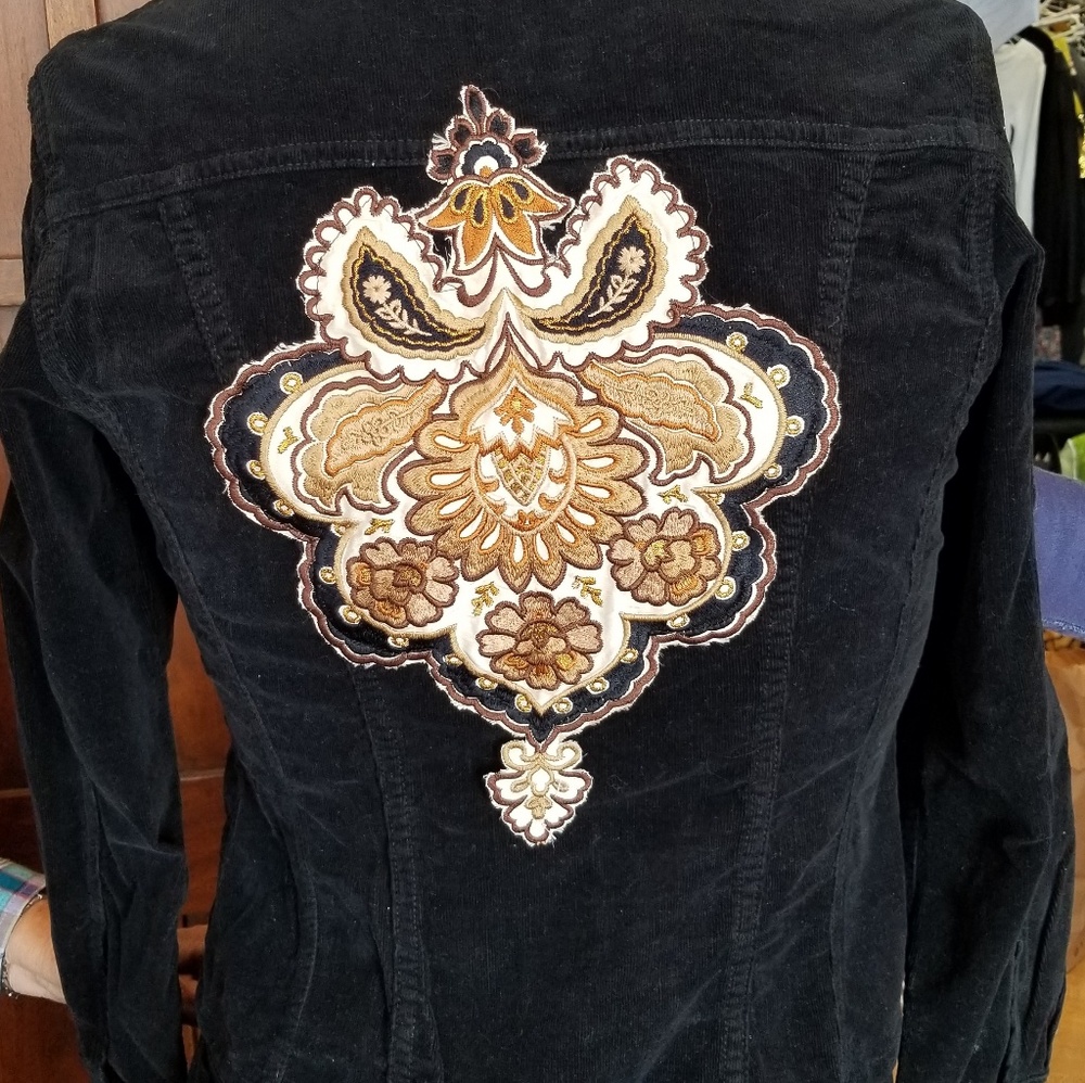 Black corteroi denim jacket